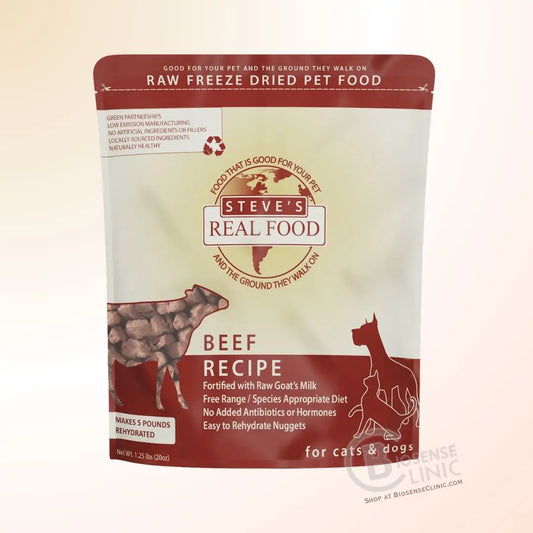 Buy Steve’s Freeze-Dried Raw Beef Dog Food at Biosense-Clinic.com